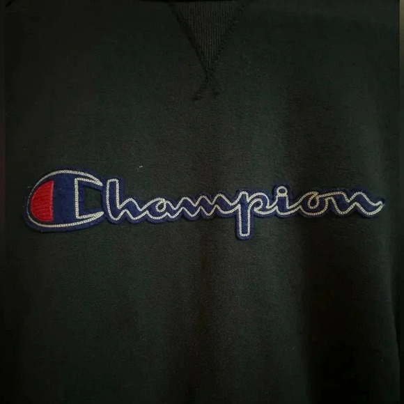 Vintage Champion Unisex Navy Sweatshirt Y2K Size XL Oversized Comfy Athlesuire - Picture 3 of 10